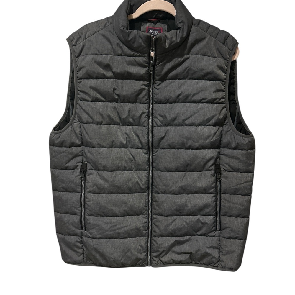 UNTUCKit Men's Dark Gray Thierry Quilted Vest